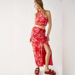 Free People Made For You Mesh Skirt Set